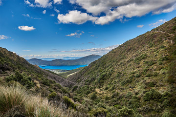 Fototapeta na wymiar Views along the trail of the Tongariro Alpine Crossing, New Zealand
