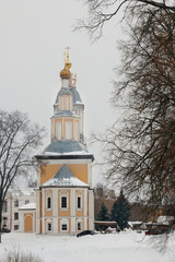 Orthodox church / Old orthodox church is built on creek’s edge, Uglich, Yaroslavl region, Russia