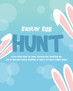 Happy easter egg celebration poster