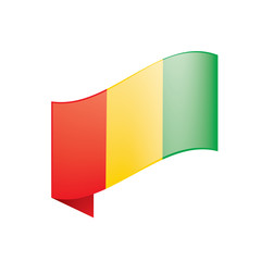 guinea flag, vector illustration