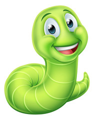 Caterpillar Worm Cartoon Character