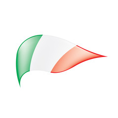 Italy flag, vector illustration