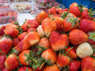Strawberry for sale in the market.