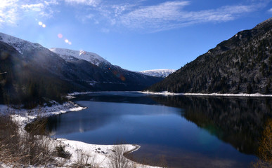 lake in the mountains