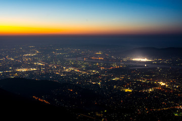 Fototapeta na wymiar [福岡県]皿倉山からの夜景
