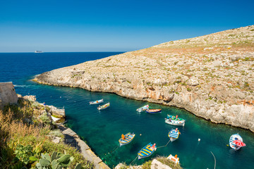 Blue Grotto boats, Malta