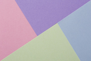 Abstract pastel coloured paper texture minimalism background. Minimal geometric shapes and lines in pastel colours. 