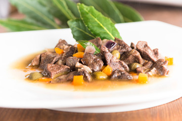 Stufato di fegato di maiale, Stewed Pork Offal 