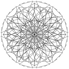Obraz premium Modern mandala circle