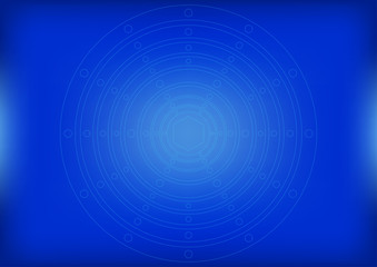 Digital technology background. Sci fi futuristic abstract background. Modern technology concept. Blue cosmic Design. Template for presentation, banner, flyer, report, poster, magazine A4 Vector AI10