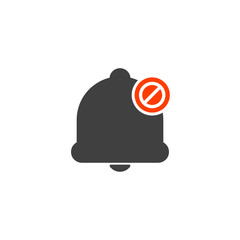 3522365 Notification icon with not allowed sign. Notification icon and block, forbidden, prohibit symbol