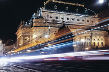 Night view Charles Bridge Prague