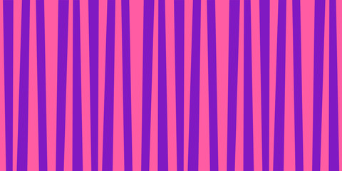 Cute pattern banner with pink and violet vertical stripes.