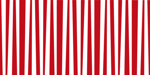 Festive pattern template with red and white vertical stripes.