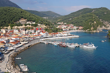 Fototapeta na wymiar Parga Greece famous tourist destination summer season