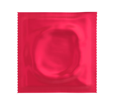 Condom Foil Packaging Isolated