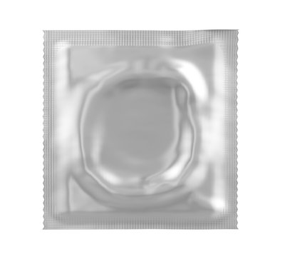 Condom Foil Packaging Isolated