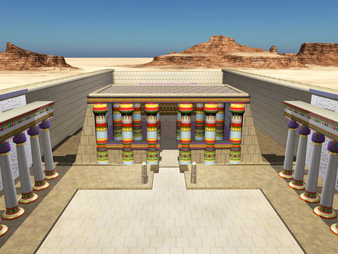 Tempel des Horus von Edfu, Innenansicht