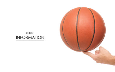 Basketball ball in hand pattern