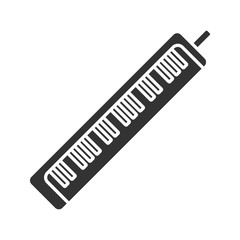 Melodica glyph icon
