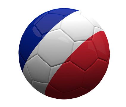 france french soccer football ball 3d rendering