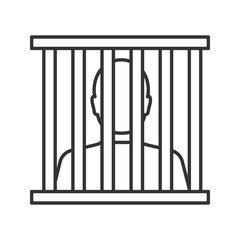 Prisoner linear icon