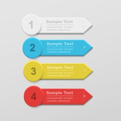 Web banners with choice options/infographic banners