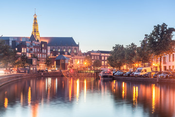 Obraz premium Haarlem boat view