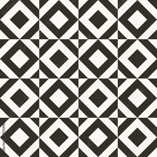 Black And White Abstract Geometric Quilt Pattern High Contrast Black And White Abstract Geometric Quilt Pattern High Contrast Background With Triangles Simple
