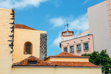 architectural details of La Orotava town, Tenerife Island, Spain