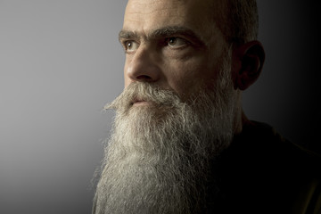 a bearded mature male portrait