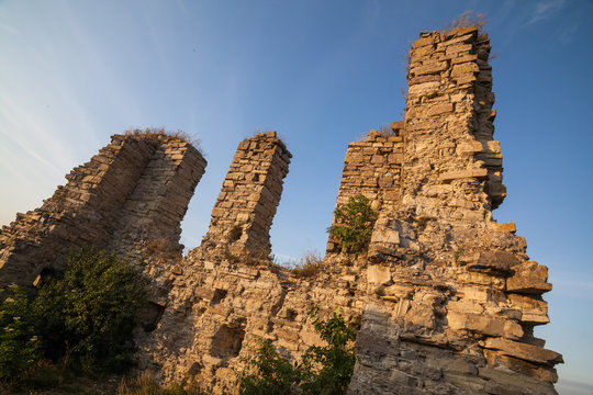 Old castle of Kudrinci village, Khmelnitska oblast, Ukraine.