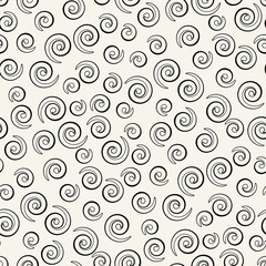 memphis style spiral seamless pattern