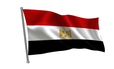 Fototapeta premium Egypt flag. A series of 
