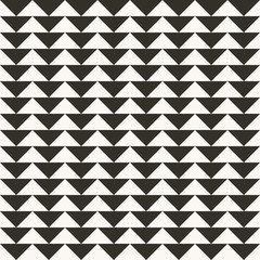 Black and white abstract geometric quilt pattern. High contrast geometric background with triangles. Simple colors - easy to recolor. Minimal background. Vector illustration.