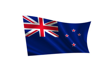 
New Zealand flag. A series of "Flags of the world."  ( The country - New Zealand flag )