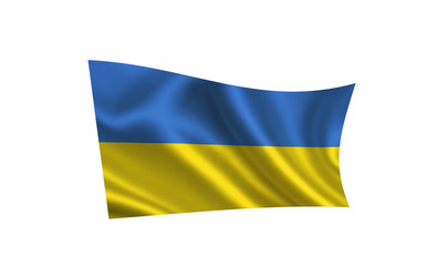 Ukraine flag.  A series of 