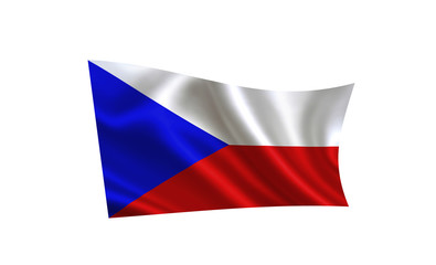 Czech Republic flag .  A series of "Flags of the world." ( The country - Czech Republic flag ) 