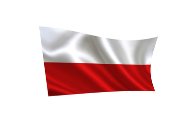 Poland flag . United Arab Emirates flag,  A series of 