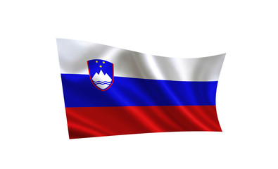 Slovenia flag. A series of 