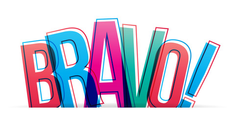 Bravo word concept