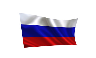 Russia flag. A series of 