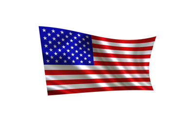 America flag . A series of "Flags of the world." ( The country - America  flag )