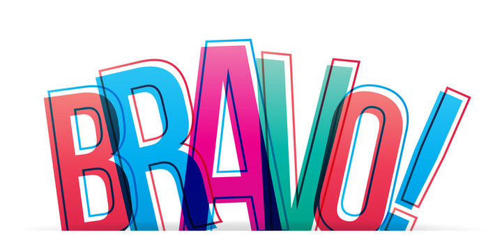 Bravo word concept
