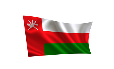 Obraz premium Oman flag. A series of 