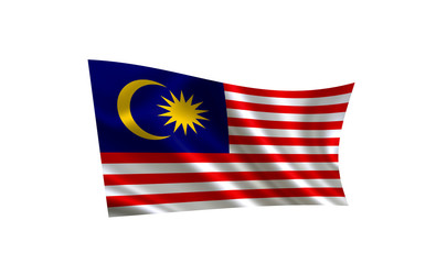 Malaysia flag. A series of "Flags of the world." (The country - Malaysia flag)
