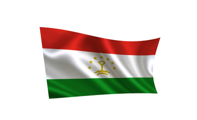 Tajikistan flag. A series of 