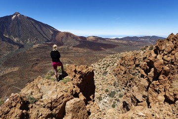 Teneriffa - Guajara, Gipfelblick vom...