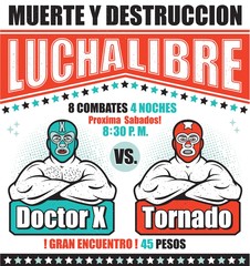 Vintage Lucha Libre Ticket.