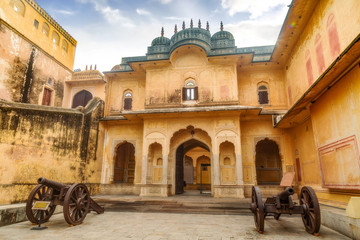 Nahargarh Fort Jaipur Rajasthan architectural structure.